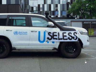 Активиста, который наклеил на машины ООН надпись "бесполезные", вызывают в суд