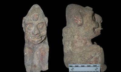 В Мексике нашли уникальную статую бога смерти майя