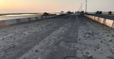 "Деоккупация Крыма": в сети показали кадры поврежденного Чонгарского моста (видео)