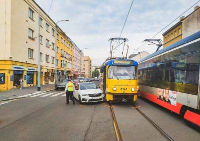 В Праге «украинский трамвай» попал в аварию в первый же день работы