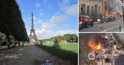 Взрыв в Париже – в Париже пожар, взорвался газ, над городом черный дым – фото и видео