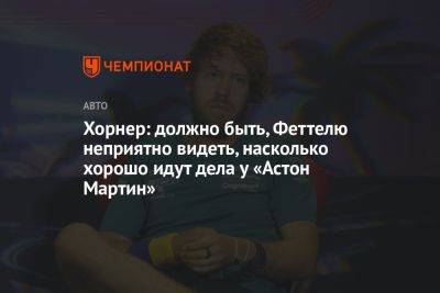 Хорнер: должно быть, Феттелю неприятно видеть, насколько хорошо идут дела у «Астон Мартин»