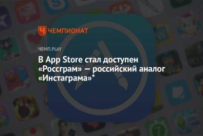 В App Store стал доступен «Россграм» — российский аналог «Инстаграма»*
