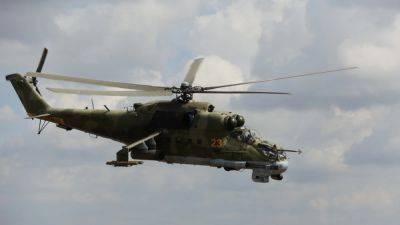 В Беларуси разбился военный вертолёт с символом Z