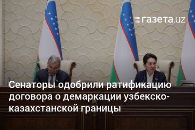 Сенаторы одобрили ратификацию договора о демаркации узбекско-казахстанской границы