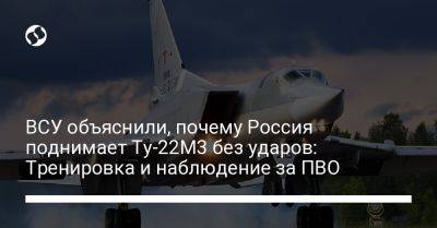 ВСУ объяснили, почему Россия поднимает Ту-22М3 без ударов: Тренировка и наблюдение за ПВО