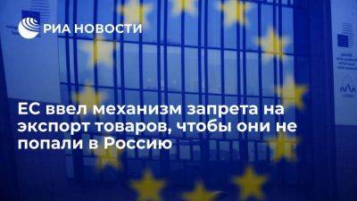 ЕС ввел механизм запрета на продажу товаров другим странам, чтобы они не попали в Россию