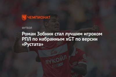 Федор Чалов - Вильмар Барриос - Роман Зобнин - Квинси Промес - Роман Зобнин стал лучшим игроком РПЛ по набранным xGT по версии «Рустата» - championat.com - Москва - Россия