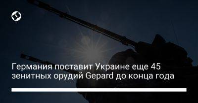 Германия поставит Украине еще 45 зенитных орудий Gepard до конца года