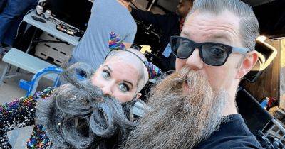 "Усатые войны": муж и жена участвуют в конкурсах для людей с бородой (фото)