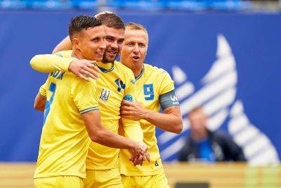 Мужская сборная Украины по пляжному футболу обыграла Италию на Европейских играх-2023