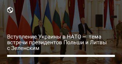 Вступление Украины в НАТО – тема встречи президентов Польши и Литвы с Зеленским