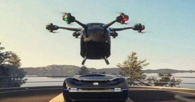В Китае разработали беспилотное летающее авто с вертикальным взлетом (фото, видео) - focus.ua - Китай - Украина - Гуанчжоу
