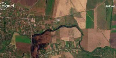 Россияне построили плотину возле оккупированного Токмака — там разлилась река. Bellingcat показал спутниковые снимки