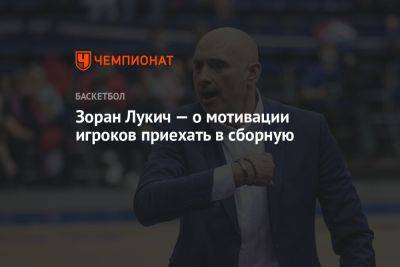 Зоран Лукич высказался о мотивации игроков приезжать в сборную