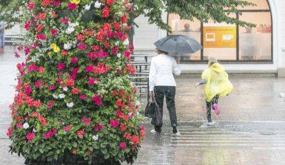 В воскресенье на большей части территории Латвии — дожди