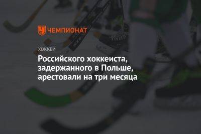 Российского хоккеиста, задержанного в Польше, арестовали на три месяца