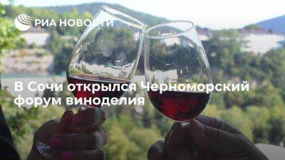 В Сочи открылся юбилейный Х Черноморский форум виноделия