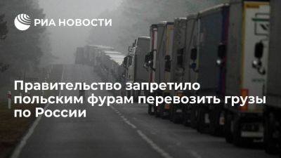 В России запретили перевозки грузов из Польши, за исключением критически важных товаров