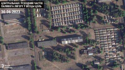 На снимке заброшенной воинской части в Беларуси обнаружены 300 палаток