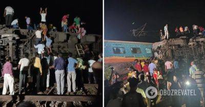 В Индии авария - в результате столкновения поездов сотни погибших и раненых