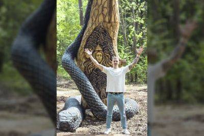 Cамая высокая деревянная скульптура в мире - под Аникщяй