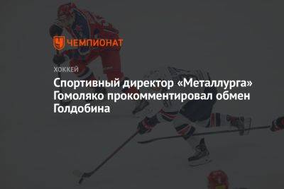Спортивный директор «Металлурга» Гомоляко прокомментировал обмен Голдобина