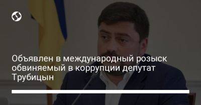 Объявлен в международный розыск обвиняемый в коррупции депутат Трубицын