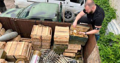 ГБР в Харьковской области нашло схрон ВС РФ с тоннами боеприпасов: передадут в ВСУ (видео)