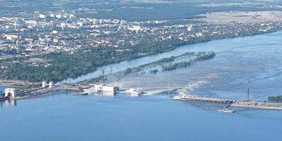 Подрыв Каховской ГЭС: уровень воды в водохранилище стремительно падает — до 15 см в час