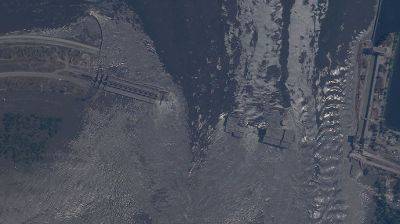 Появился первый спутниковый снимок уничтоженной Каховской ГЭС