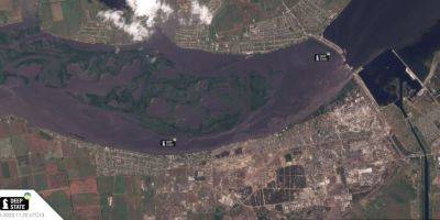 Каховская ГЭС: Аналитики сравнили спутниковые снимки станции после подрыва оккупантами
