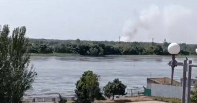 После подрыва Каховской ГЭС: ВСУ наносят удары по позициям РФ на левом берегу Днепра (видео)