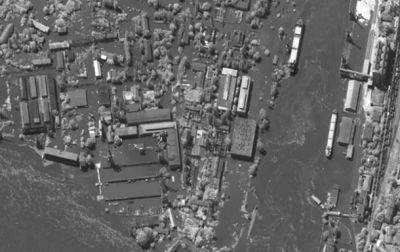 Появились новые фото затопленной Херсонщины со спутника