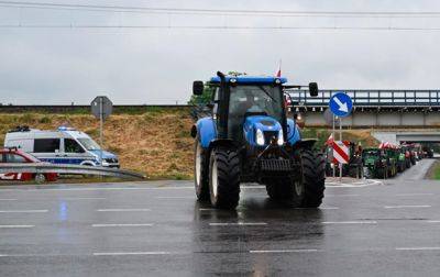 Польские фермеры заблокировали движение грузовиков на границе с Украиной