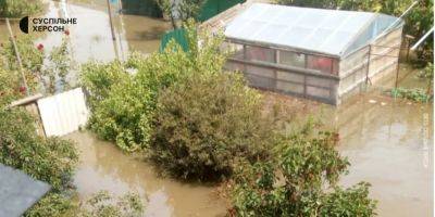 Вода продолжает прибывать. Во временно оккупированной Голой Пристани люди ночевали на крышах домов из-за отсутствия эвакуации