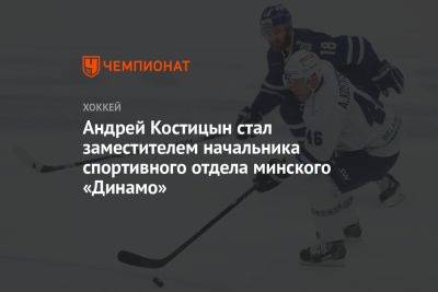 Андрей Костицын стал заместителем начальника спортивного отдела минского «Динамо»