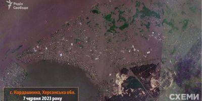 Появились свежие спутниковые снимки последствий подрыва россиянами Каховской ГЭС