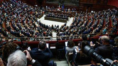 В Италии впервые кормящая мать приехала в парламент с ребенком