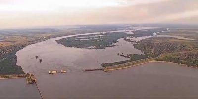 Как сейчас выглядит разрушенная Каховская ГЭС и затопленные села Херсонской области — видео