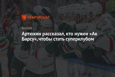Тимур Билялов - Адам Рейдеборн - Артюхин рассказал, кто нужен «Ак Барсу», чтобы стать суперклубом - championat.com - Санкт-Петербург