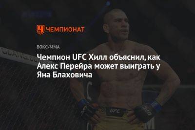 Чемпион UFC Хилл объяснил, как Алекс Перейра может выиграть у Яна Блаховича