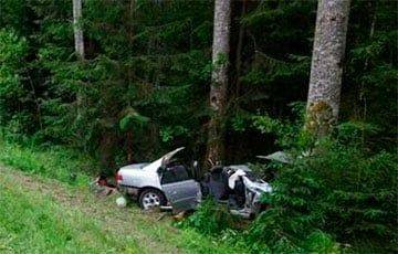 В Лепельском районе Opel влетел в дерево