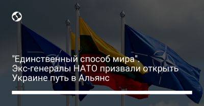"Единственный способ мира". Экс-генералы НАТО призвали открыть Украине путь в Альянс