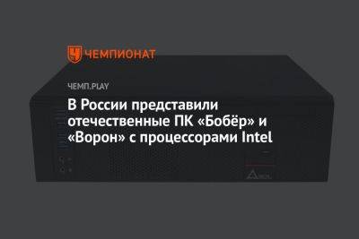 В России представили отечественные ПК «Бобёр» и «Ворон» с процессорами Intel