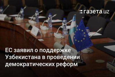 ЕС заявил о поддержке Узбекистана в проведении демократических реформ
