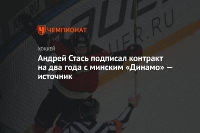 Андрей Стась - Андрей Стась подписал контракт на два года с минским «Динамо» — источник - championat.com - Белоруссия