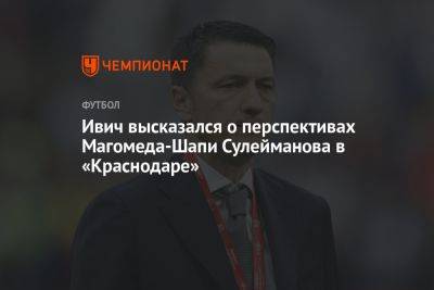 Ивич высказался о перспективах Магомеда-Шапи Сулейманова в «Краснодаре»