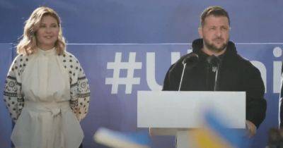 "Украина защитит и свою, и вашу свободу": Зеленский выступил с обращением в центре Вильнюса (видео)