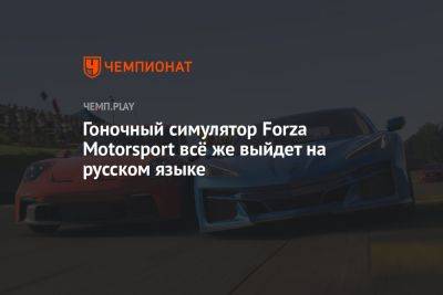 Гоночный симулятор Forza Motorsport всё же выйдет на русском языке